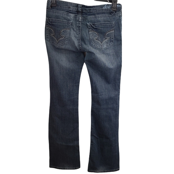 Downeast Heavy Stitching Mid Rise Boot Cut Jeans - Picture 1 of 7